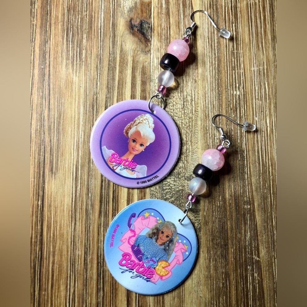Barbie Pink and Purple Earrings